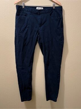 Men’s Size 36 Dapper Boi Navy Blue Flat Front Slim Straight Chino Pants